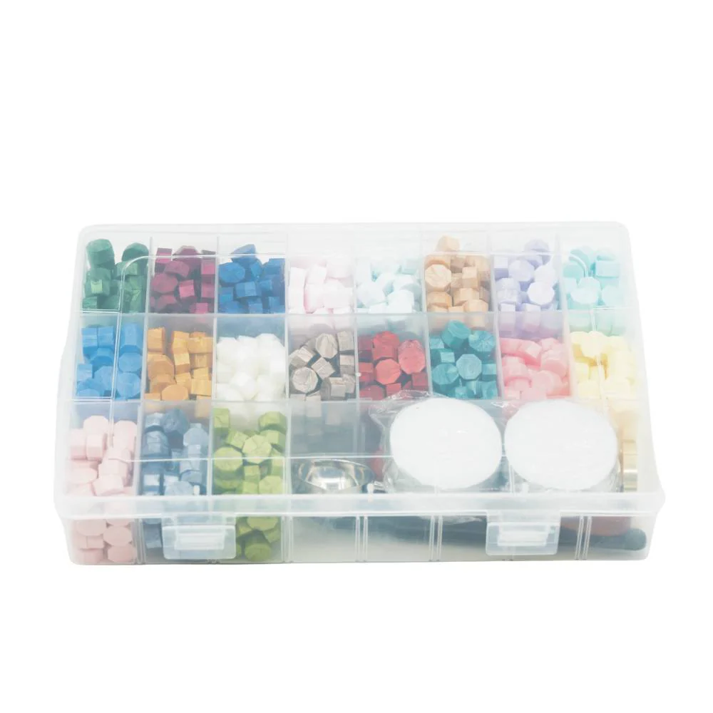 KIT SIGILII,CEARA 19 CULORI/40BUC ,STAMPILA ALAMA,PENSETA,LINGURITA ,LUMANARI [2]