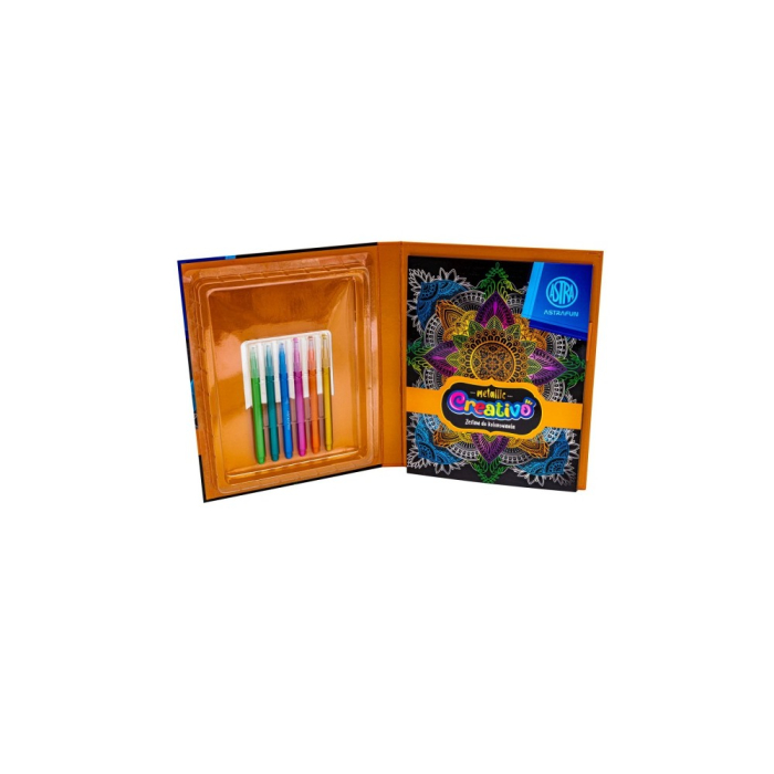 AS CARTE COLORAT 16F CREATIVO MANDALA + 6 MARKERE METALIZATE VF. PENSULA 601024003 [3]
