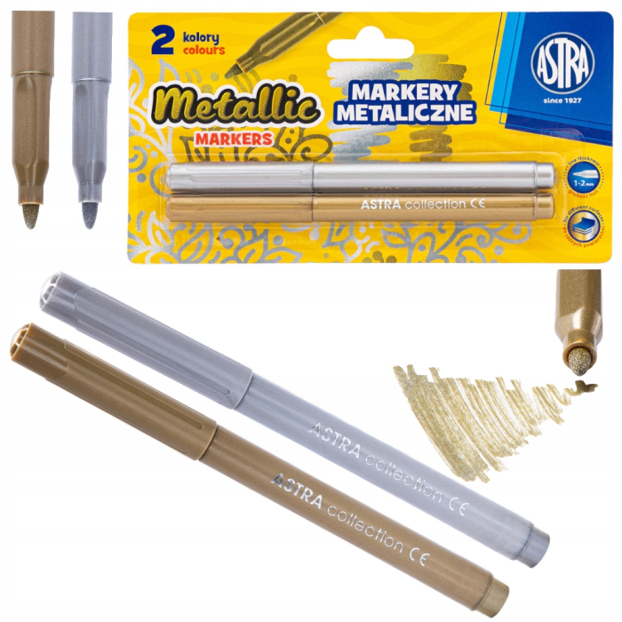 MARKER METALIC 2/SET, AURIU-ARGINTIU, 1-2MM 207023002 [9]