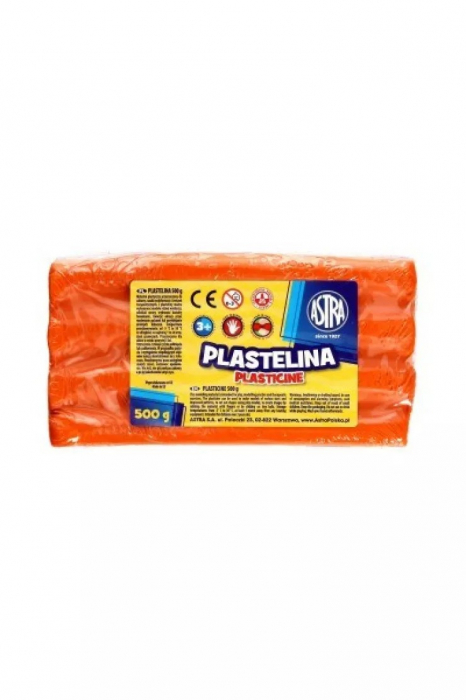 AS PLASTILINA ASTRA 500GR ORANGE 303117005 [1]