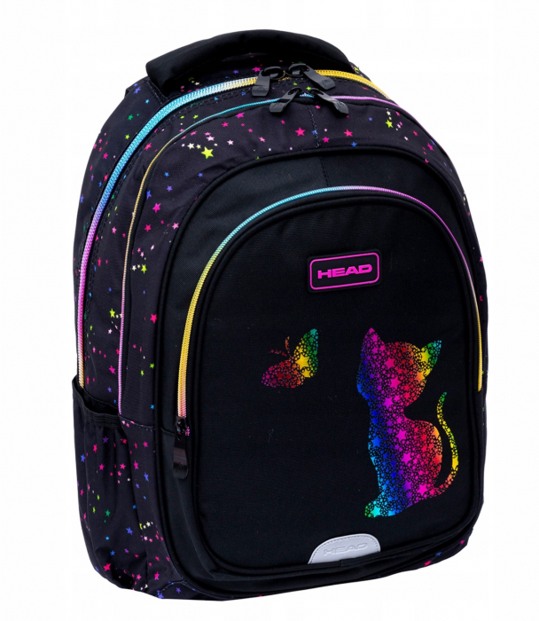 AS RUCSAC SCOLAR 3 COMPARTIMENTE HEAD GOLDEN EFECT RAINBOW KITTY AB300 502025033 [1]