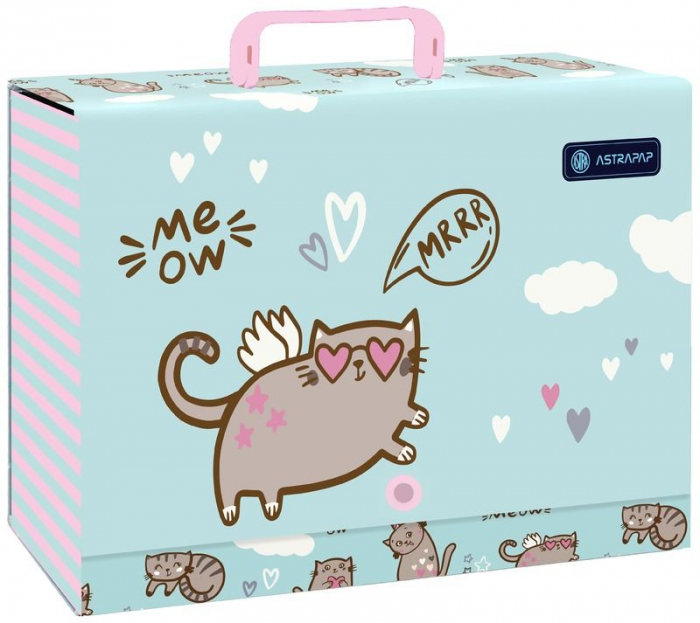 AS SERVIETA SCOLARA CARTON CU MANER 9CM ASTRAPAP MEOW XL 108024007 [1]