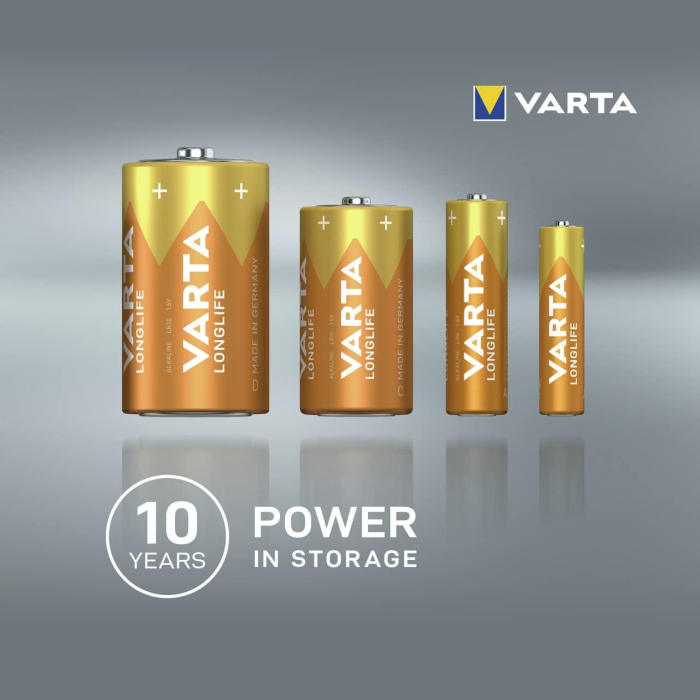 BATERII VARTA LONGLIFE 4106/4 LR06 1.5V 4/SET [8]