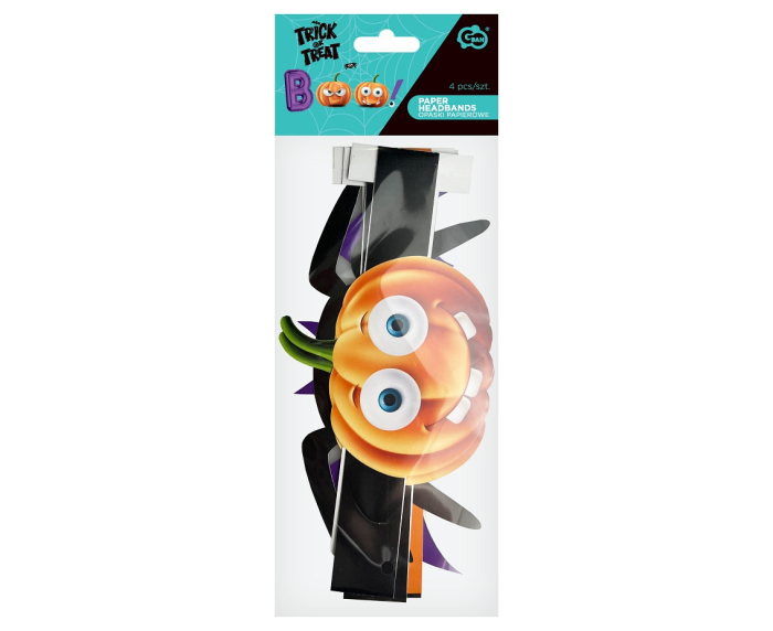 BENTITA HARTIE CU ELASTIC HALLOWEEN BOO 4/SET RV-OBOO [3]