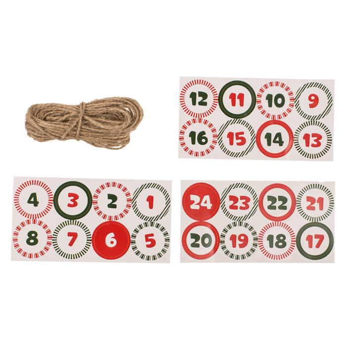 CALENDAR ADVENT CRACIUN DIY 1-24, CU CASUTE CARTON 160088 [10]