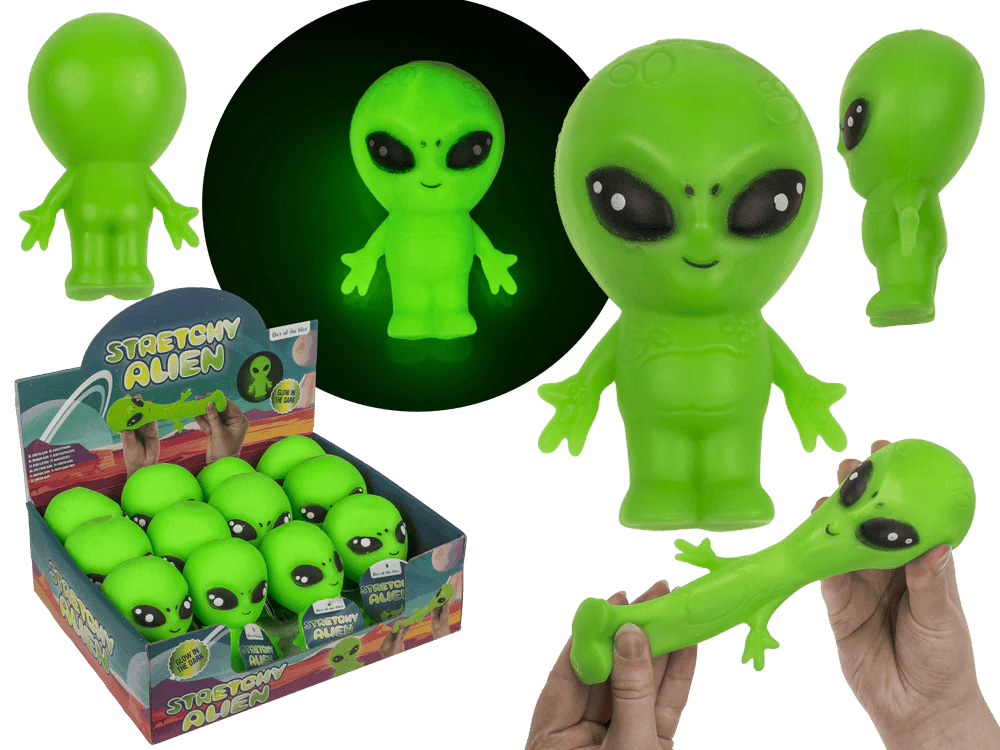 JUCARIE ANTISTRESS 8x12x6CM, ALIEN, STRALUCESTE LA INTUNERIC 59/2237 [10]