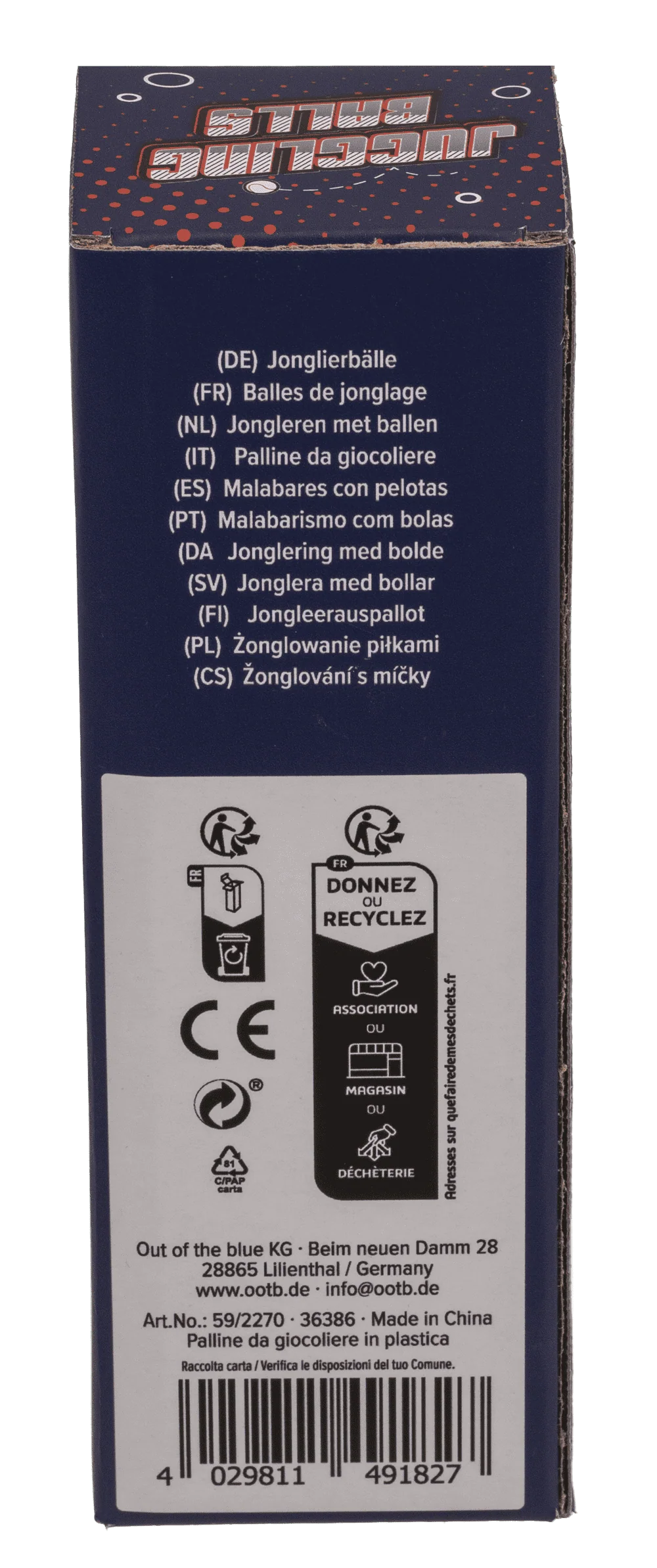 MINGE JONGLERIE 5CM, 45G, 3/SET 59/2270 [7]