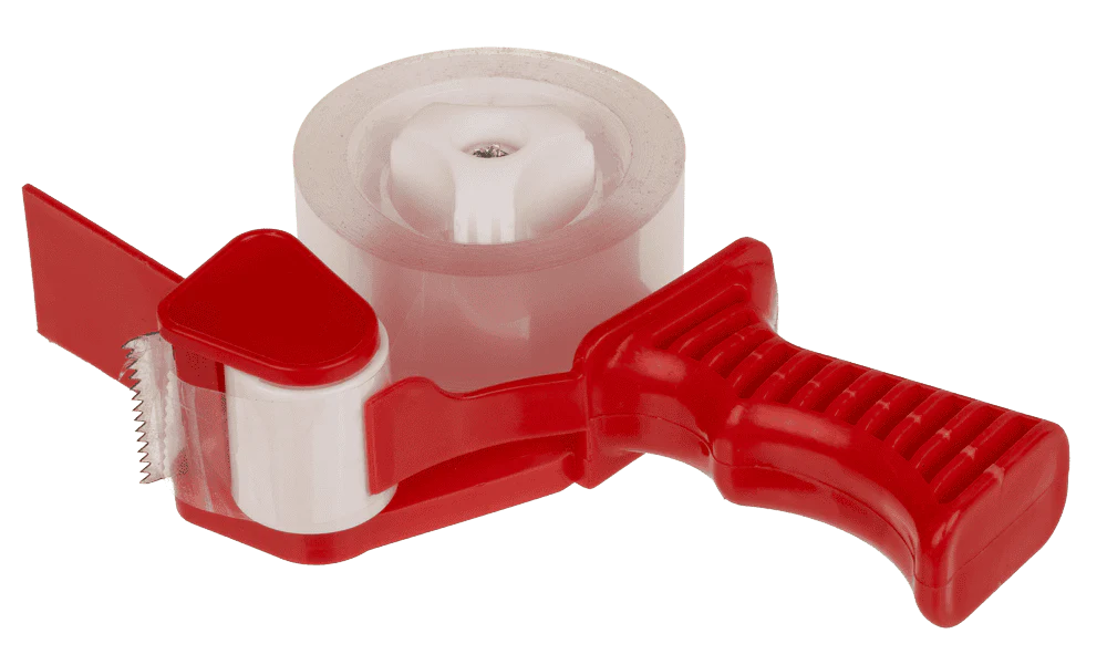 MINI DISPENSER CU BANDA ADEZIVA 7x3x12.5CM, 25M, ROSU/NEGRU 29/2781 [3]