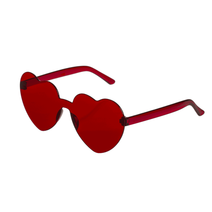 BLU OCHELARI PLASTIC INIMA ROSU/ROZ 16*12CM 18/3925 [5]