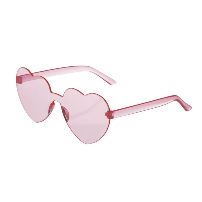 BLU OCHELARI PLASTIC INIMA ROSU/ROZ 16*12CM 18/3925 [6]