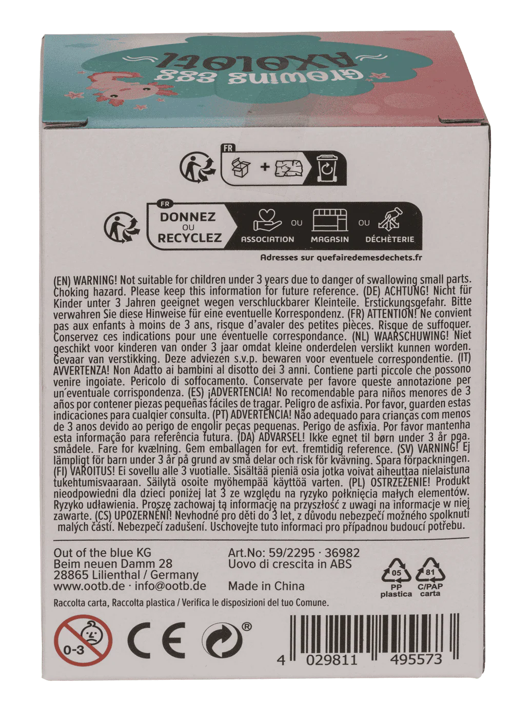 OU CU SURPRIZA AXOLOTL 6CM ROZ/ALBASTRU 59/2295 [5]