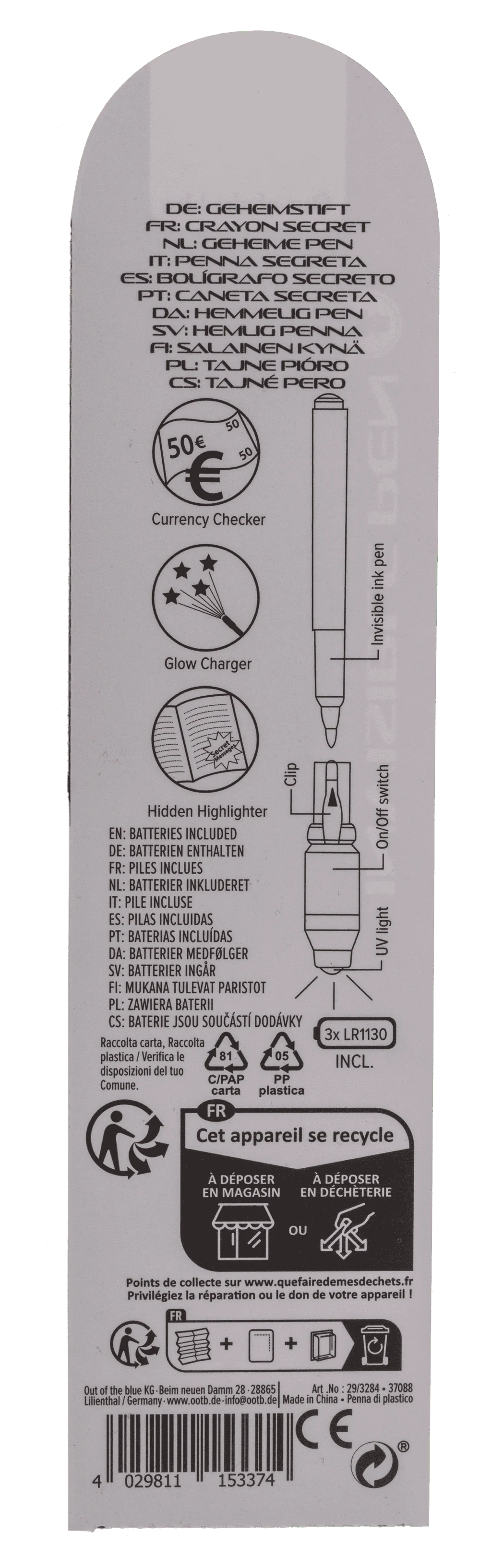 PIX CU GEL INVIZIBIL SI LED UV MESAJ SECRET 29/3284 [7]