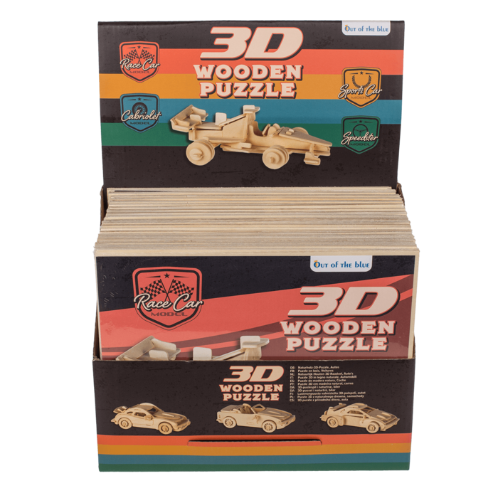 PUZZLE LEMN 3D 4*15CM MASINI DIVERSE MODELE 76/6048 [9]