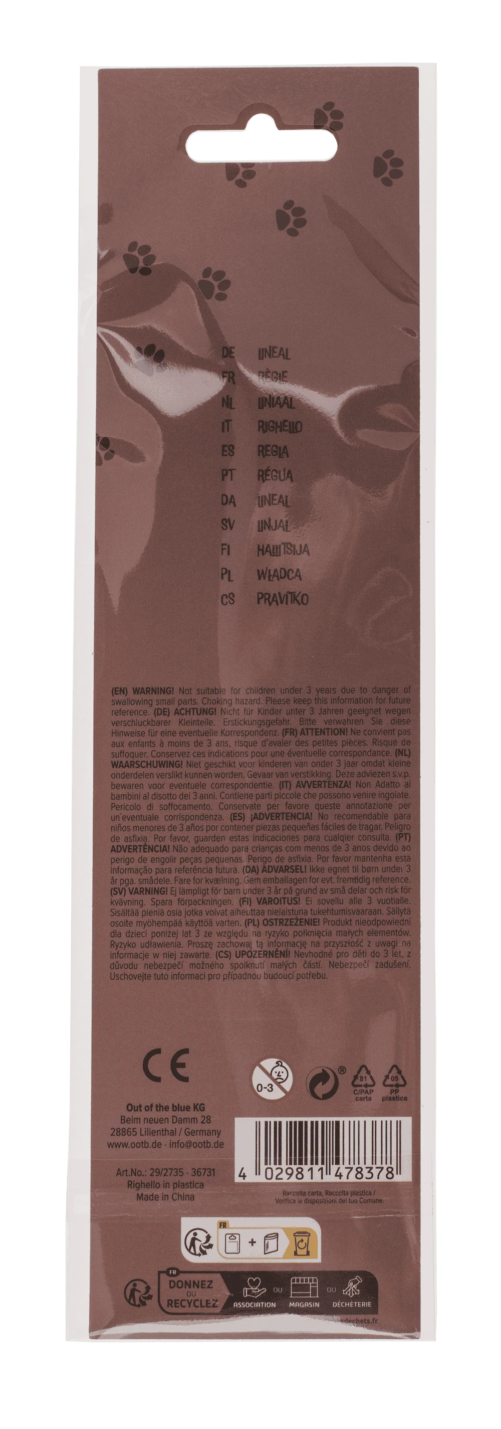 RIGLA FLEXIBILA CAUCIUC 15CM DIVERSE ANIMALE 29/2735 [8]