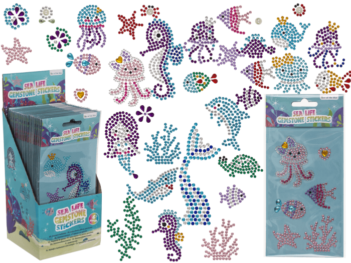 STICKER DECOR, PIETRICELE COLORATE ROTUNDE, ANIMALE MARINE 29/2889 [11]