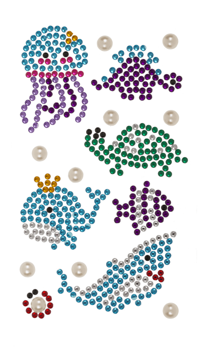 STICKER DECOR, PIETRICELE COLORATE ROTUNDE, ANIMALE MARINE 29/2889 [8]