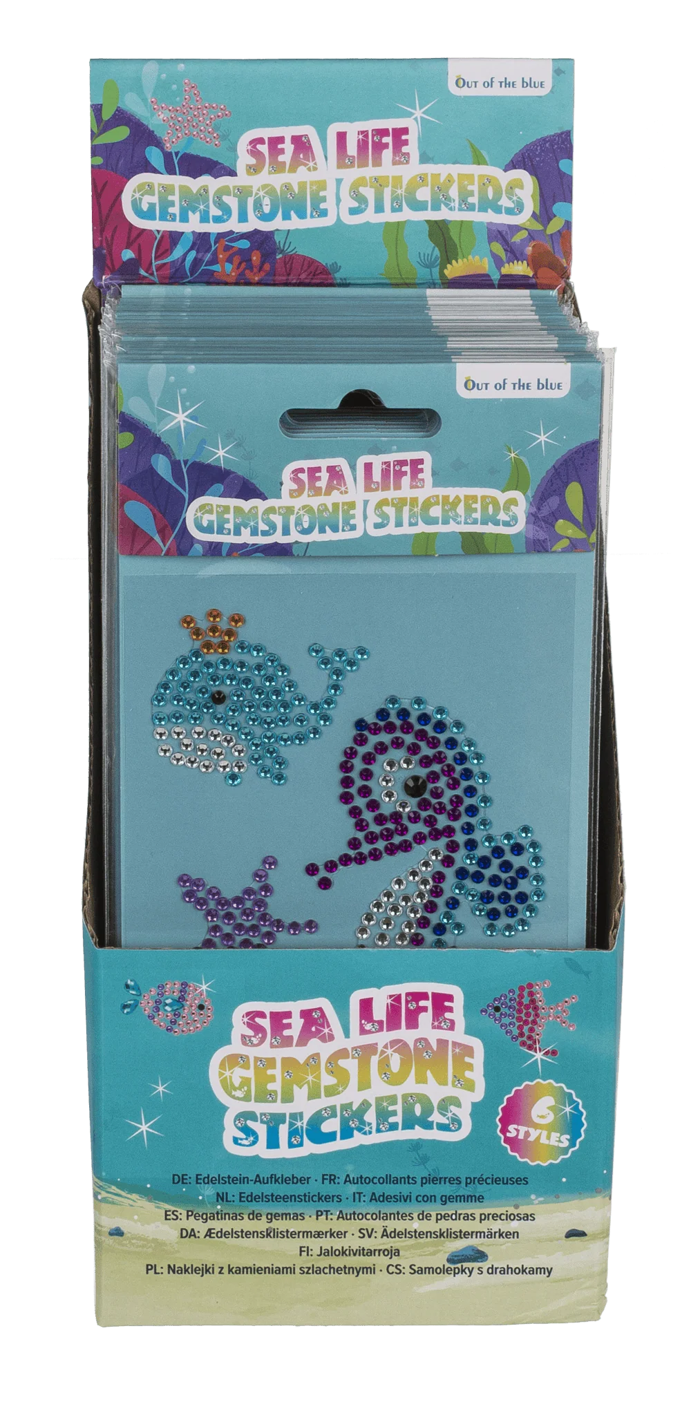 STICKER DECOR, PIETRICELE COLORATE ROTUNDE, ANIMALE MARINE 29/2889 [10]