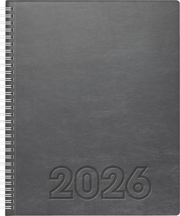 AGENDA DATATA SAPTAMANAL 2026 MANAGER WT7 21*26 COPERTA SOFT ARGINTIU 76164846 [1]