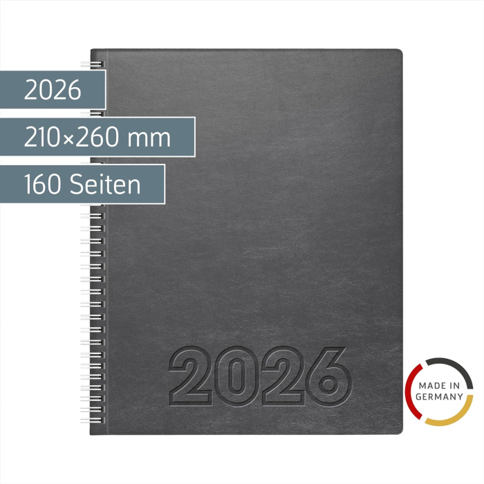 AGENDA DATATA SAPTAMANAL 2026 MANAGER WT7 21*26 COPERTA SOFT ARGINTIU 76164846 [2]