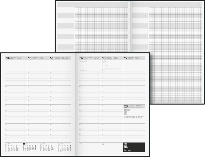 AGENDA DATATA SAPTAMANAL A4 2026 BALACRON TIME CENTER 72440906 [3]