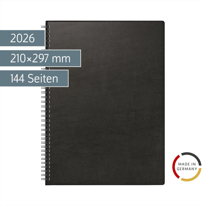 AGENDA DATATA SAPTAMANAL BRUNNEN A4 2026 SPIRA NEGRU 78101906 [2]