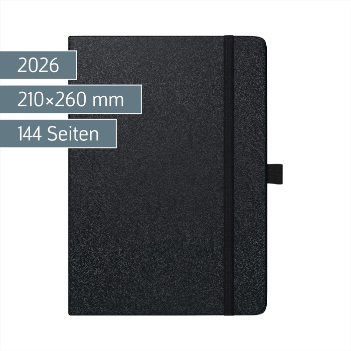 AGENDA DATATA SAPTAMANAL KOMPAGNON 21*26CM 2026 CU ELASTIC BALADEK NEGRU 76166906 [2]