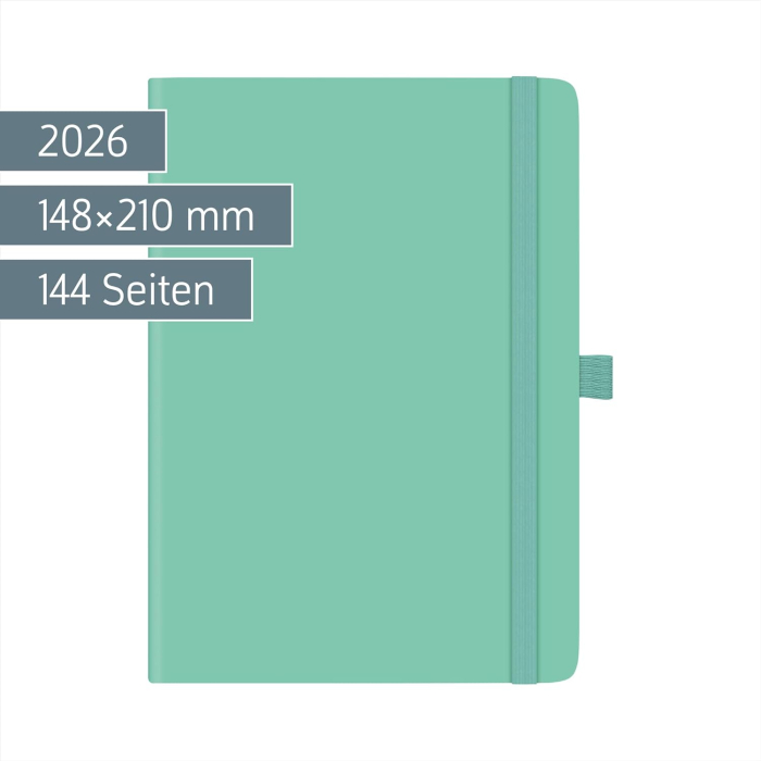 AGENDA DATATA SAPTAMANAL KOMPAGNON A5 2026 CU ELASTIC VERDE DESCHIS 79166526 [2]