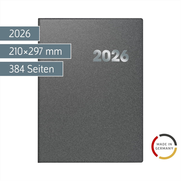 AGENDA DATATA ZILNIC BRUNNEN A4 2026 PP GRI METALIC 78965906 [2]