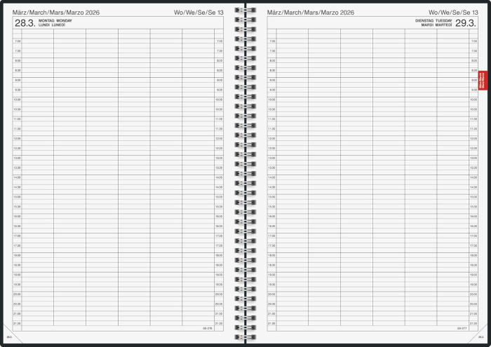 AGENDA DATATA ZILNIC BRUNNEN A4 2026 PP SPIRA GRI METALIC 789619066 [3]