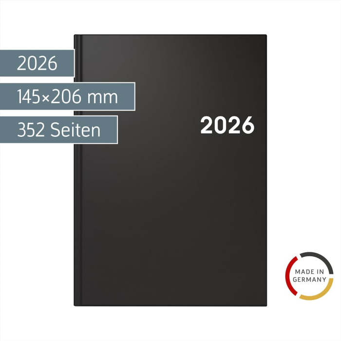 AGENDA DATATA ZILNIC BRUNNEN A5 2026 BALACRON NEGRU 79561906 [2]