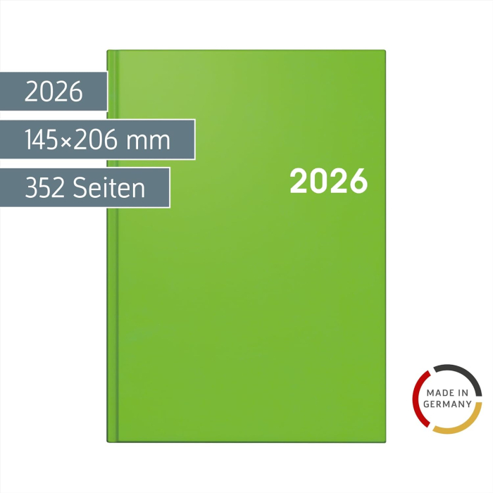 AGENDA DATATA ZILNIC BRUNNEN A5 2026 BALACRON VERDE DESCHIS 79561536 [2]