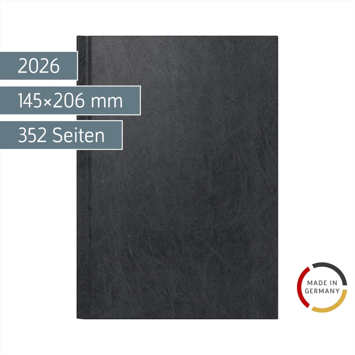 AGENDA DATATA ZILNIC BRUNNEN A5 2026 MIRADUR NEGRU 79560906 [2]
