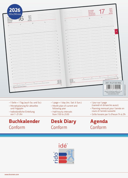 AGENDA DATATA ZILNIC CONFORM A4 2026 BALACRON NEGRU 27503906 [4]