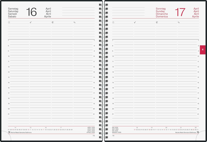 AGENDA DATATA ZILNIC CONFORM A4 2026 SPIRA NEGRU 27501906 [3]