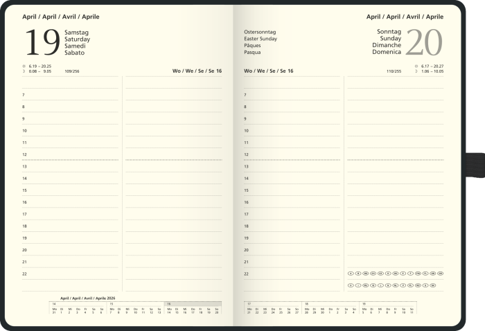 AGENDA DATATA ZILNIC KOMPAGNON A5 2026 CU ELASTIC NEGRU 76466906 [2]
