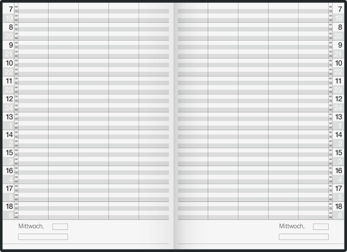 AGENDA DATATA ZILNIC A4 UNIVERSALA/PERPETUA, NEAGRA 2200290 [3]