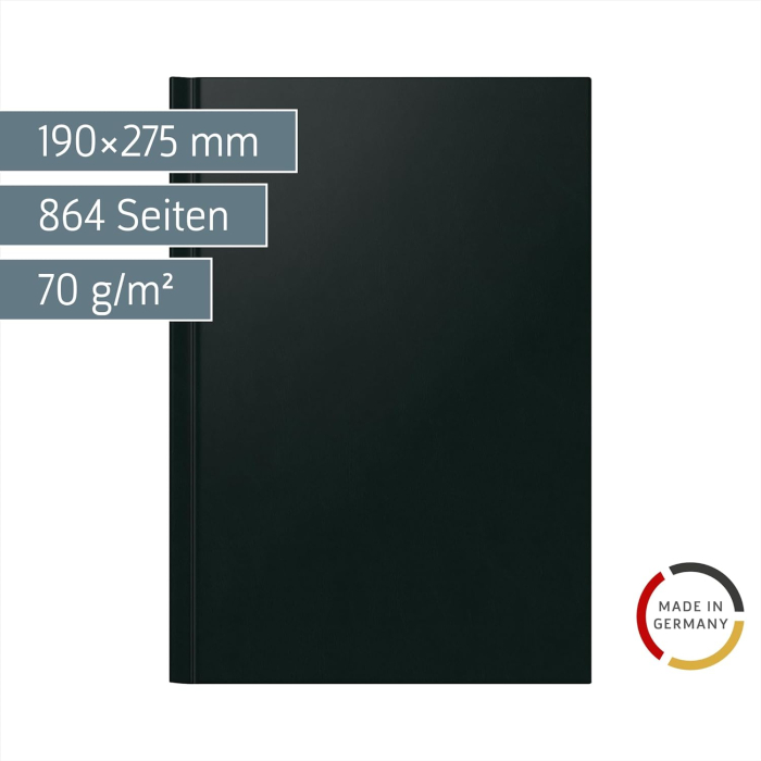 AGENDA DATATA ZILNIC A4 UNIVERSALA/PERPETUA, NEAGRA 2200290 [2]