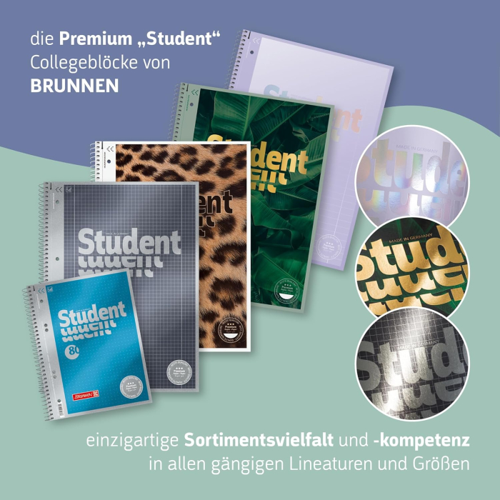 CAIET A4 80F SPIRA SI PERFORATII VERDE MENTA COLOR CODE LINII 69927154 [6]