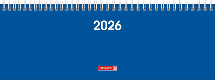 PLANNER BRUNNEN SAPTAMANAL 2026 11*30CM SPIRA ALBASTRU 77261036 [1]
