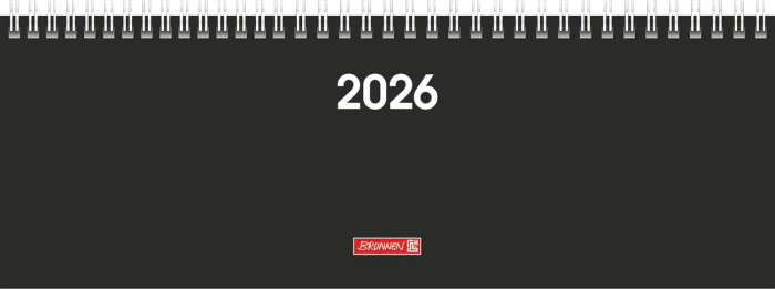 PLANNER BRUNNEN SAPTAMANAL 2026 11*30CM SPIRA NEGRU 77261906 [1]