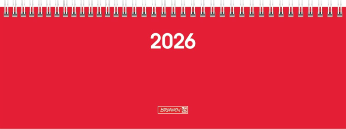 PLANNER BRUNNEN SAPTAMANAL 2026 11*30CM SPIRA ROSU 77261016 [1]