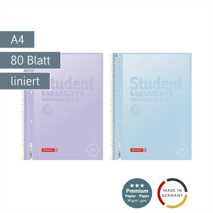 CAIET A4 80F SPIRA SI PERFORATII PASTEL II LINII 6932794 [2]