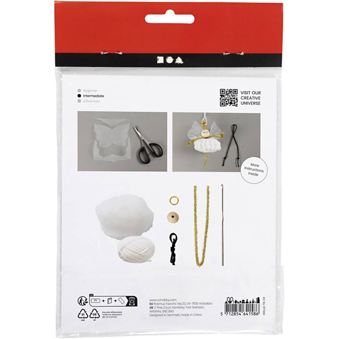 MINI KIT CREATIV CRACIUN DECORATIUNE SUSPENDATA CROSETATA INGER 977484 [3]