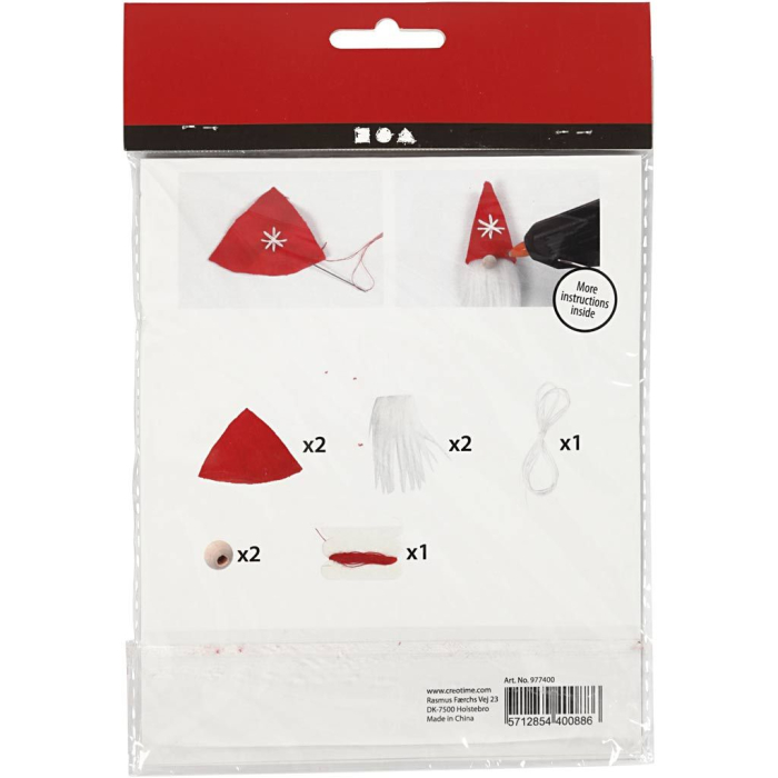 MINI KIT CREATIV CRACIUN DECORATIUNI SUSPENDATE GNOM VELUR 977400 [4]