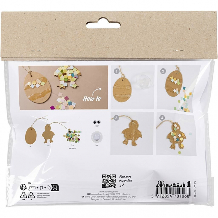 CC MINI KIT CREATIV DECORARE FIGURINE DE PASTE DIN CARTON MOZAIC 977683 [2]