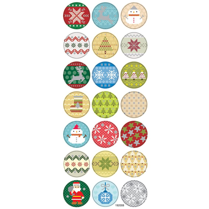 STICKER DECOR BRODERIE DE CRACIUN 29162 [2]