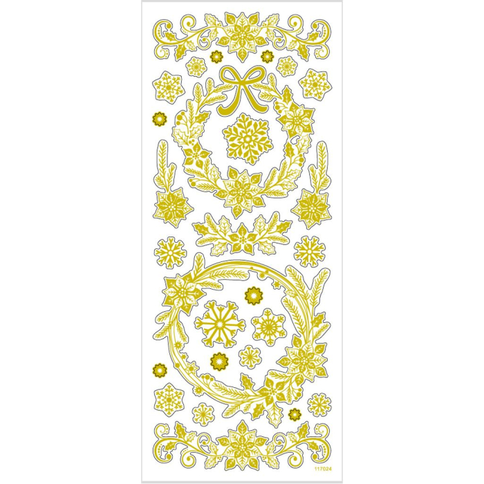 STICKER DECOR CHRISTMAS GOLD STARS 29150 [3]