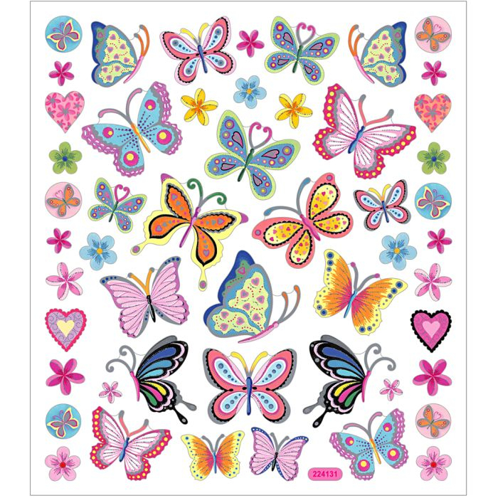 STICKER DECOR FLUTURASI COLORATI 28885 [3]