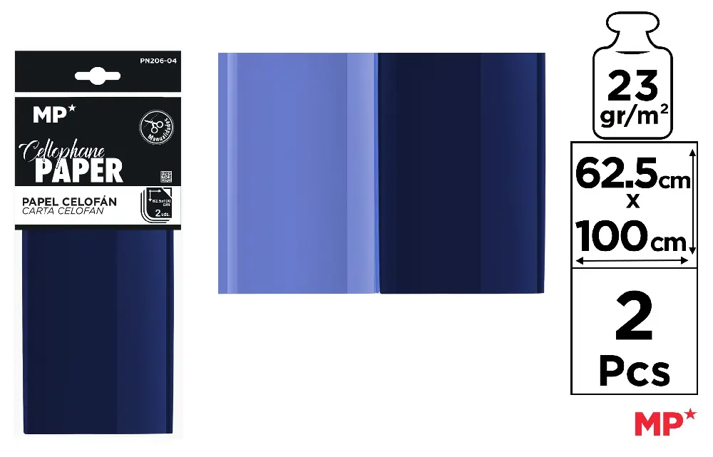 CELOFAN IPB 62.5*100CM 2/SET ALBASTRU PN206-04 [1]