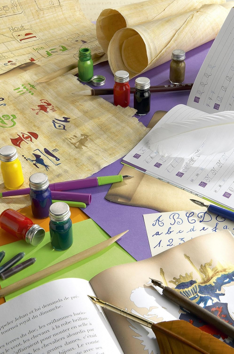 CF SET CALIGRAFIE HERBIN ROUGE CAROUBIER, PENITA CU TOC SI CERNEALA 27279T [3]